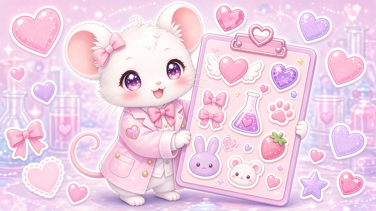 Clipboard-chan — files emergencies under “stickers,” then alphabetizes the panic